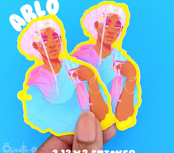 Arlo pride sticker | Die-Cut Vinyl Decal