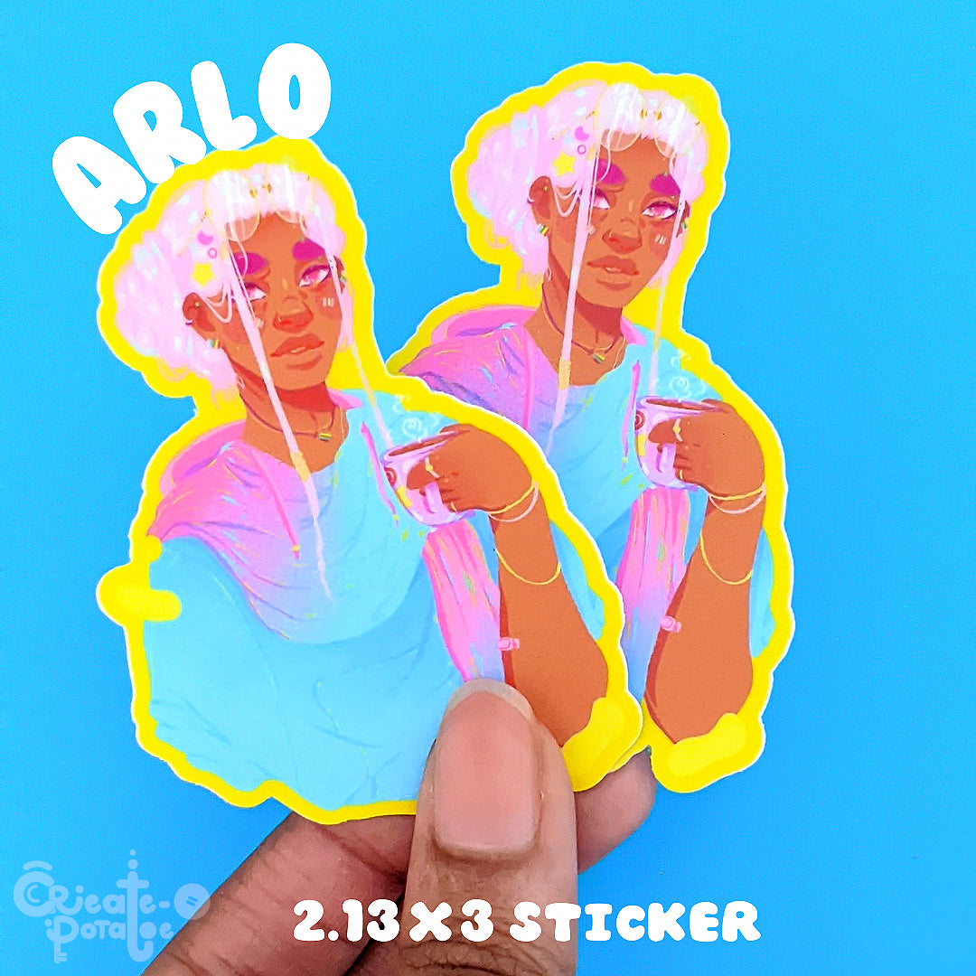 Arlo pride sticker | Die-Cut Vinyl Decal