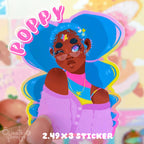 POPPY | pride sticker by Create-O Potatoe®
