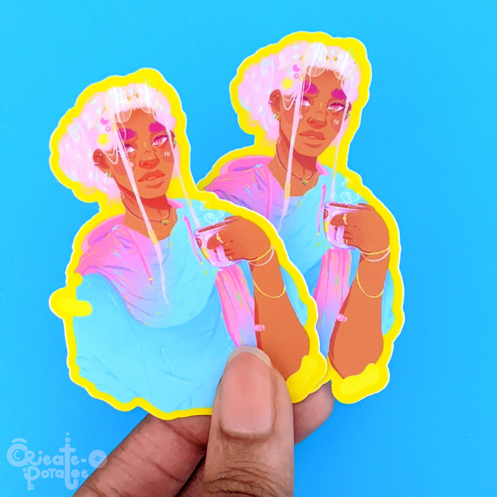 Arlo pride sticker | Die-Cut Vinyl Decal by Create-O Potatoe®