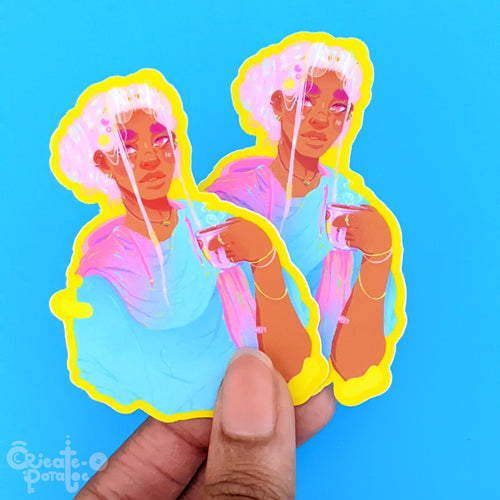 Arlo pride sticker | Die-Cut Vinyl Decal by Create-O Potatoe®