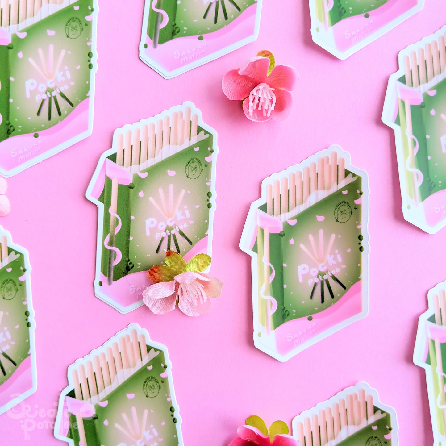 SAKURA MATCHA POCKI | sticker