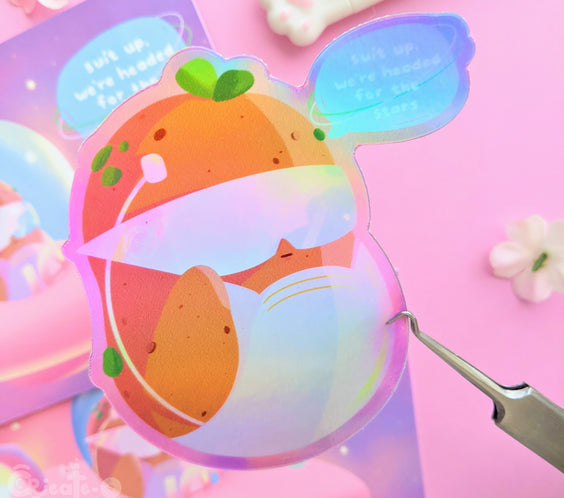 THE STARS ARE CALLING | holographic sticker