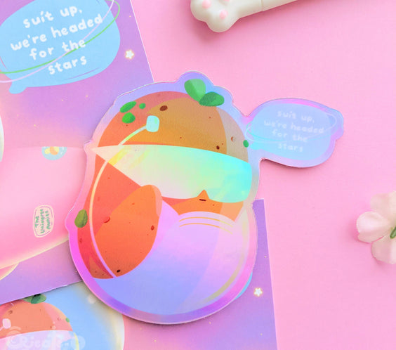 THE STARS ARE CALLING | holographic sticker