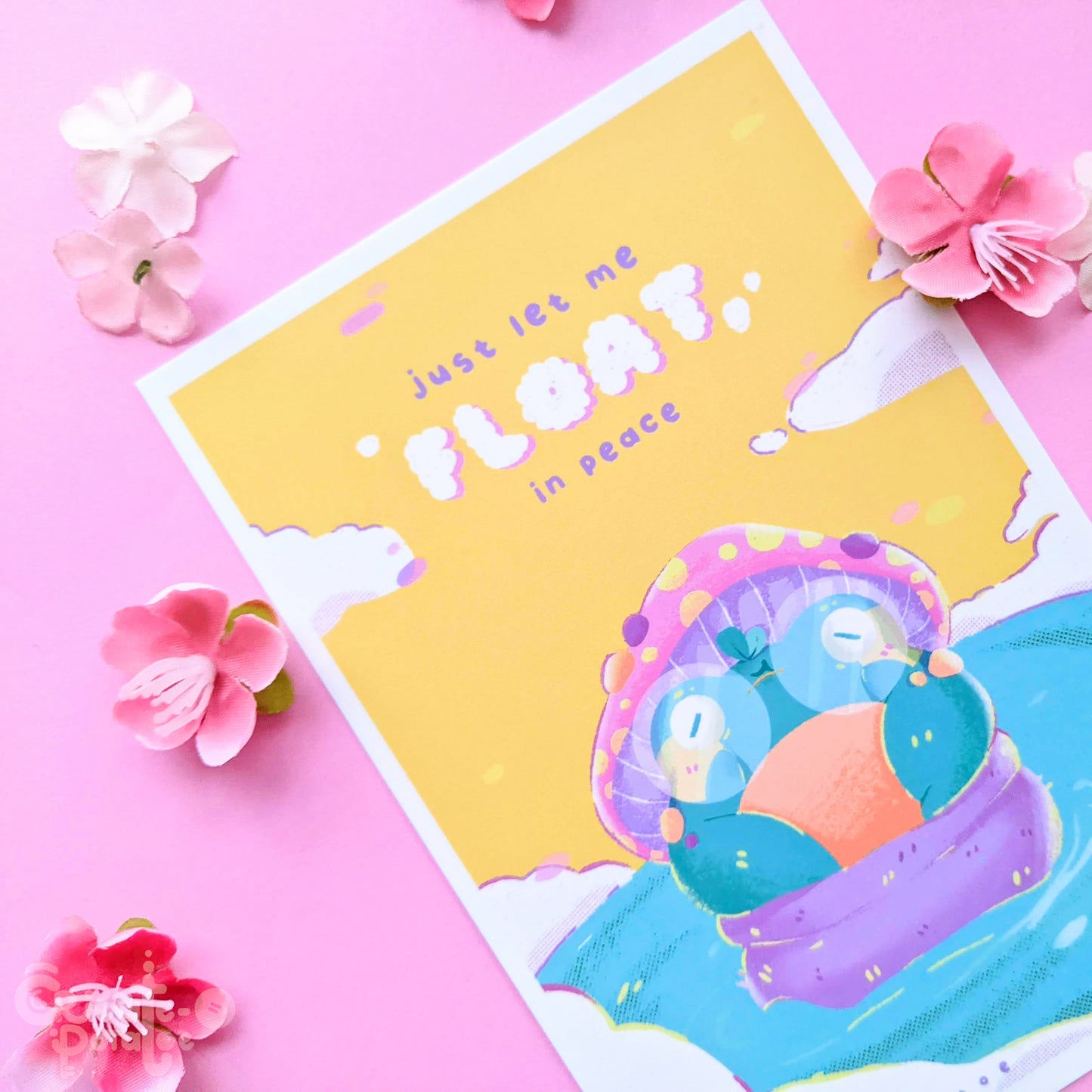 (seconds) Mushroom Frogs Postcard Print | Kawaii Office & Home Decor