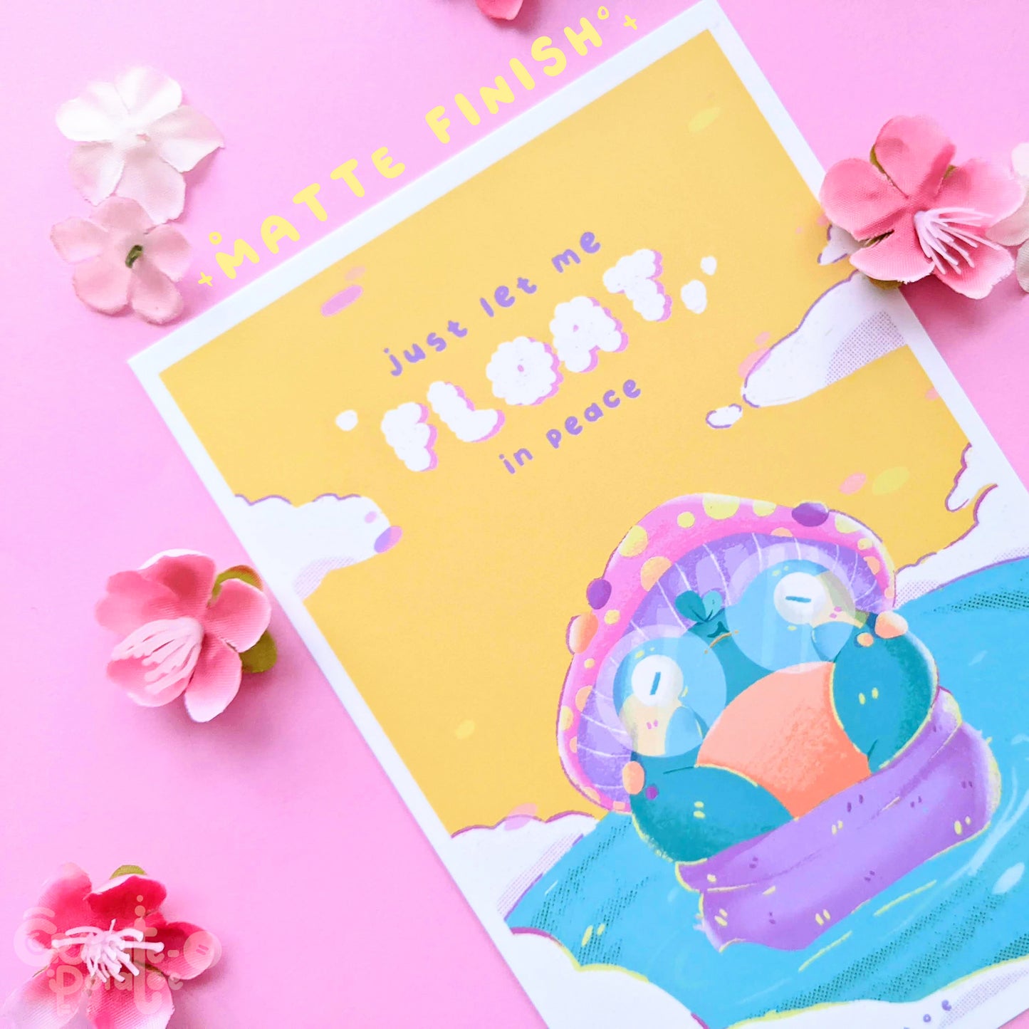 (seconds) Mushroom Frogs Postcard Print | Kawaii Office & Home Decor