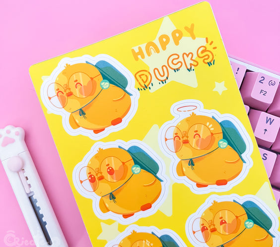 (기존 디자인) HAPPY DUCKS | 스티커 시트