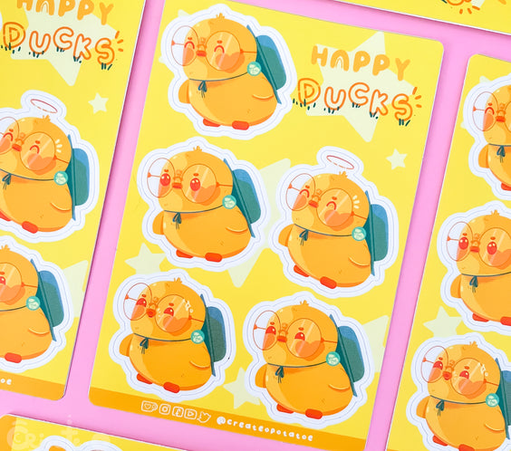 (기존 디자인) HAPPY DUCKS | 스티커 시트