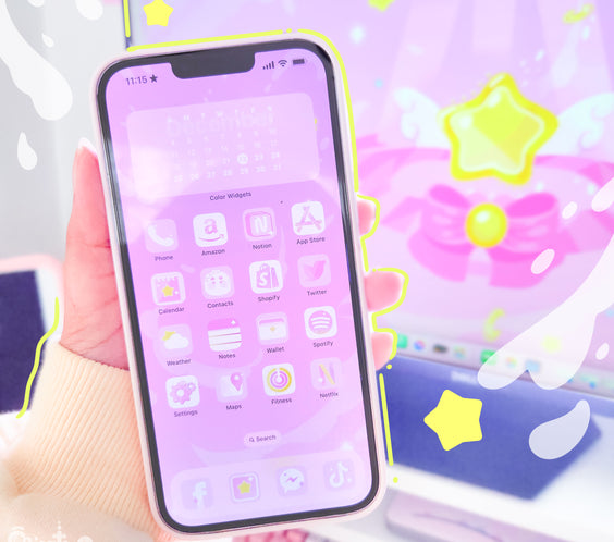PINK MAGICAL STAR | iOS, iPadOS, & android theme