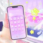 PINK MAGICAL STAR | iOS, iPadOS, & android theme by Create-O Potatoe®
