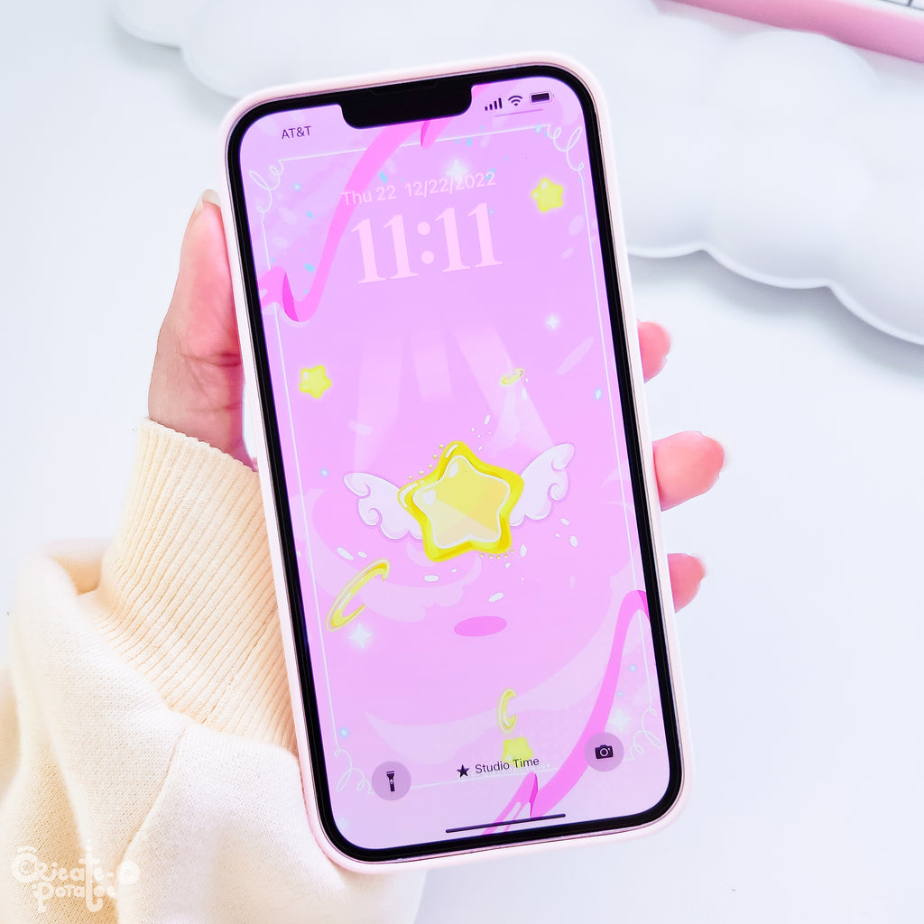 PINK MAGICAL STAR | iOS, iPadOS, & android theme by Create-O Potatoe®