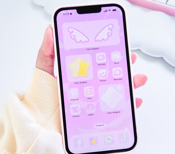 PINK MAGICAL STAR | iOS, iPadOS, & android theme