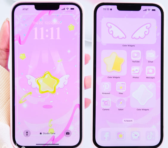 PINK MAGICAL STAR | iOS, iPadOS, & android theme