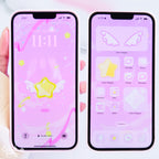 PINK MAGICAL STAR | iOS, iPadOS, & android theme by Create-O Potatoe®