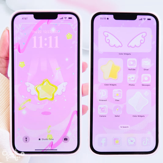 PINK MAGICAL STAR | iOS, iPadOS, & android theme