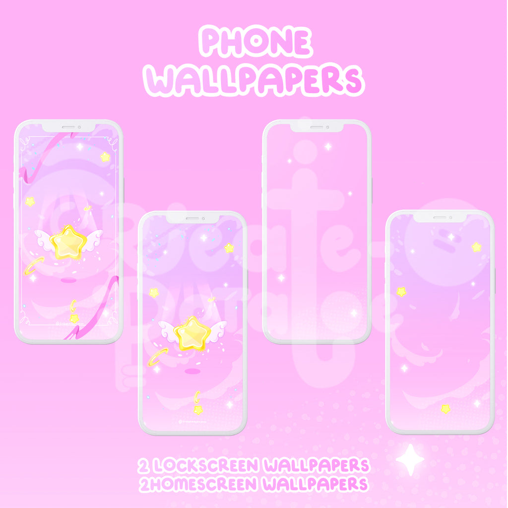 PINK MAGICAL STAR | iOS, iPadOS, & android theme by Create-O Potatoe®