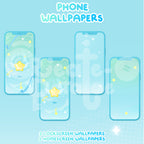 BlueGreen Magical Star Digital Theme | Kawaii Magic Girl iOS, iPadOS, & android theme by Create-O Potatoe®