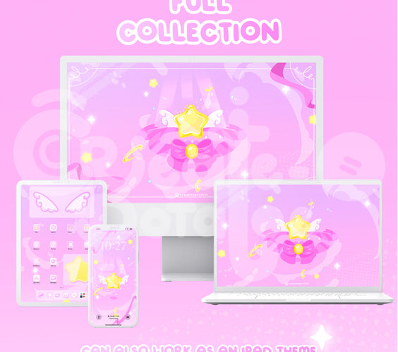 PINK MAGICAL STAR | iOS, iPadOS, & android theme