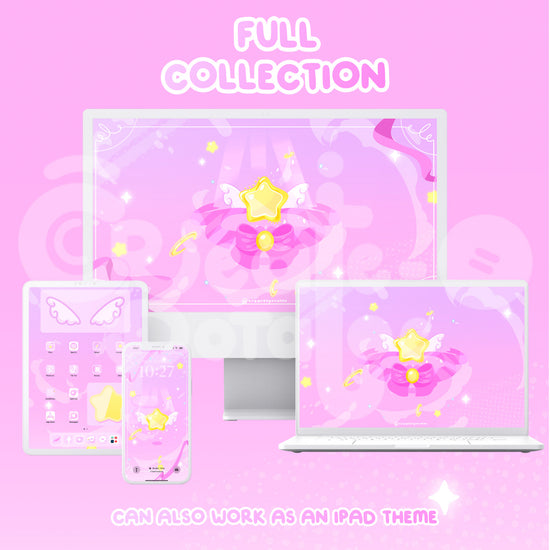 PINK MAGICAL STAR | iOS, iPadOS, & android theme