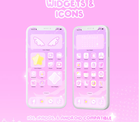 PINK MAGICAL STAR | iOS, iPadOS, & android theme