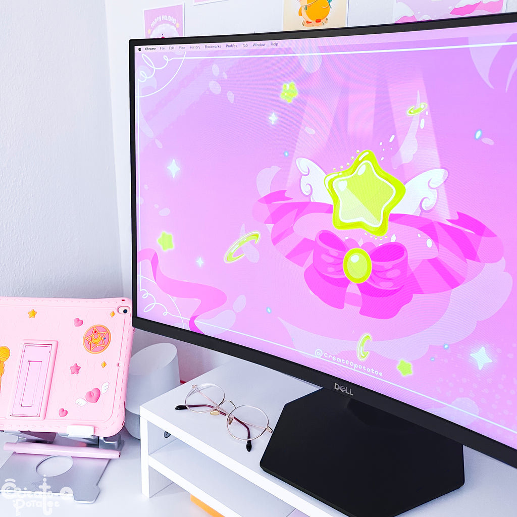 PINK MAGICAL STAR | iOS, iPadOS, & android theme by Create-O Potatoe®
