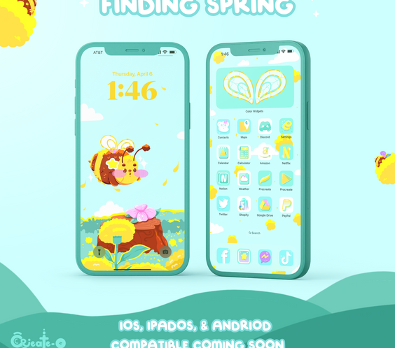 FINDING SPRING | iOS, iPadOS, & android theme