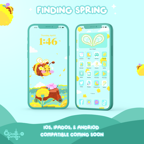 FINDING SPRING | iOS, iPadOS, & android theme
